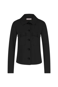 Claire bonded jacket - black