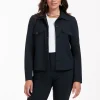 Claire bonded jacket - dark blue