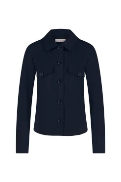 Claire bonded jacket - dark blue