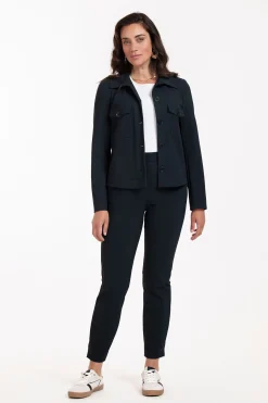 Claire bonded jacket - dark blue