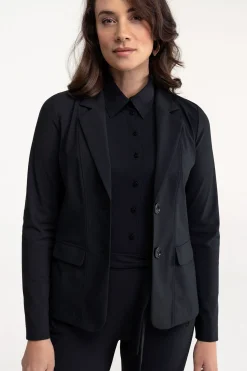 Clean blazer - black