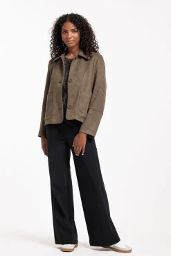 Cody suede jacket - new army