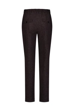 Collins herringbone trousers - black/espresso