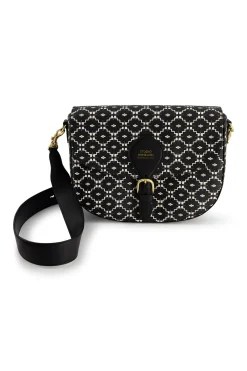 Crossbag SA print - black/off white