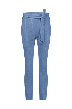 Dean pinstripe trousers - denim blue
