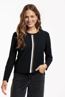 Demi tape top - black