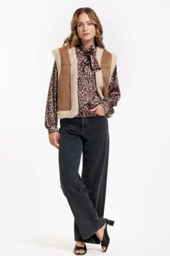 Donna lammy waistcoat - bronze