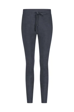 Downstairs bnd dnm tweed trousers - midnight blue