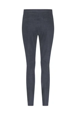 Downstairs bnd dnm tweed trousers - midnight blue