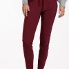 Downstairs bonded trousers - merlot