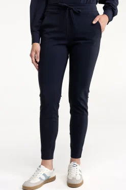 Downstairs bonded trousers - dark blue