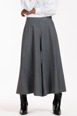Esmeralda grey melee trousers - grey melange