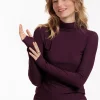 Faira col top - blackberry