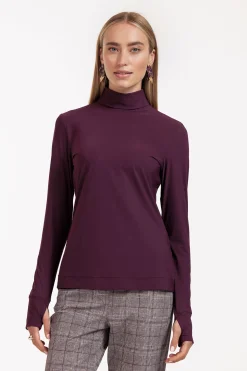 Faira col top - blackberry