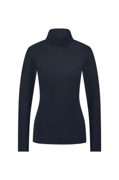 Faith rib col top - dark blue