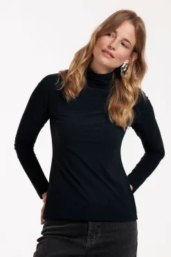 Faith rib col top - dark blue