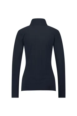 Faith rib col top - dark blue