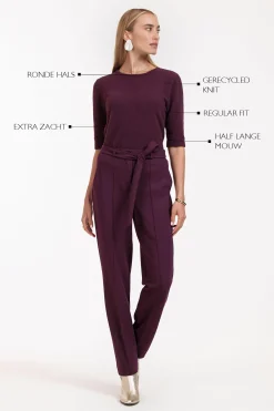 Felica soft pullover - blackberry