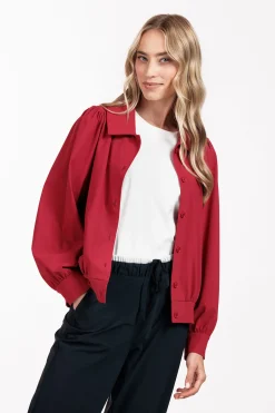 Fiebe jacket - dark red