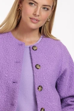 Fien cooked wool jacket - lila