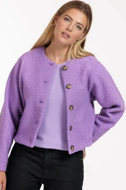 Fien cooked wool jacket - lila