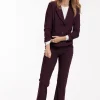 Flair bonded trousers - blackberry