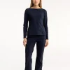 Flair bonded trousers - dark blue