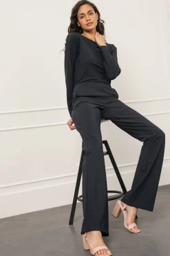 Flair bonded trousers - dark blue