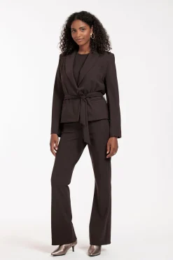 Flair bonded trousers - espresso