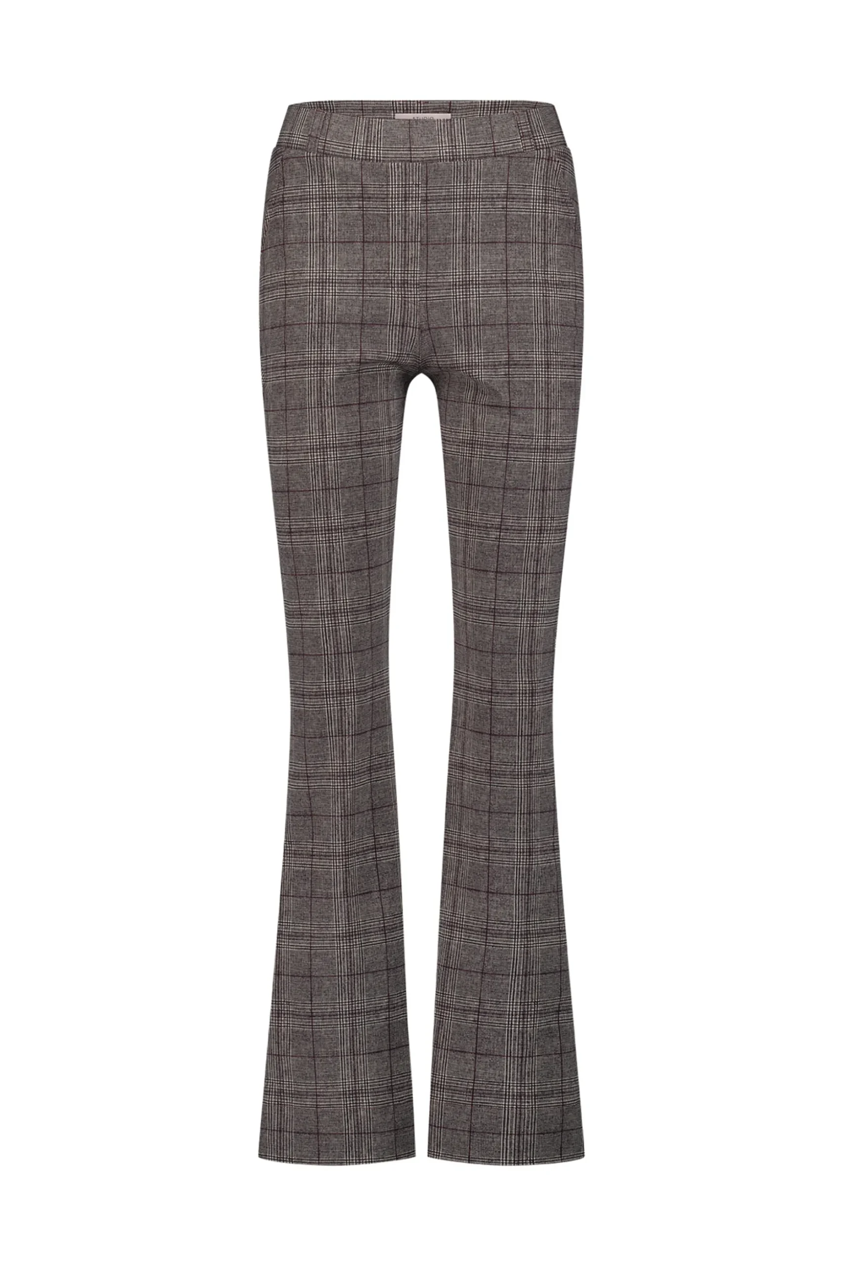 Flair check trousers - merlot/kit