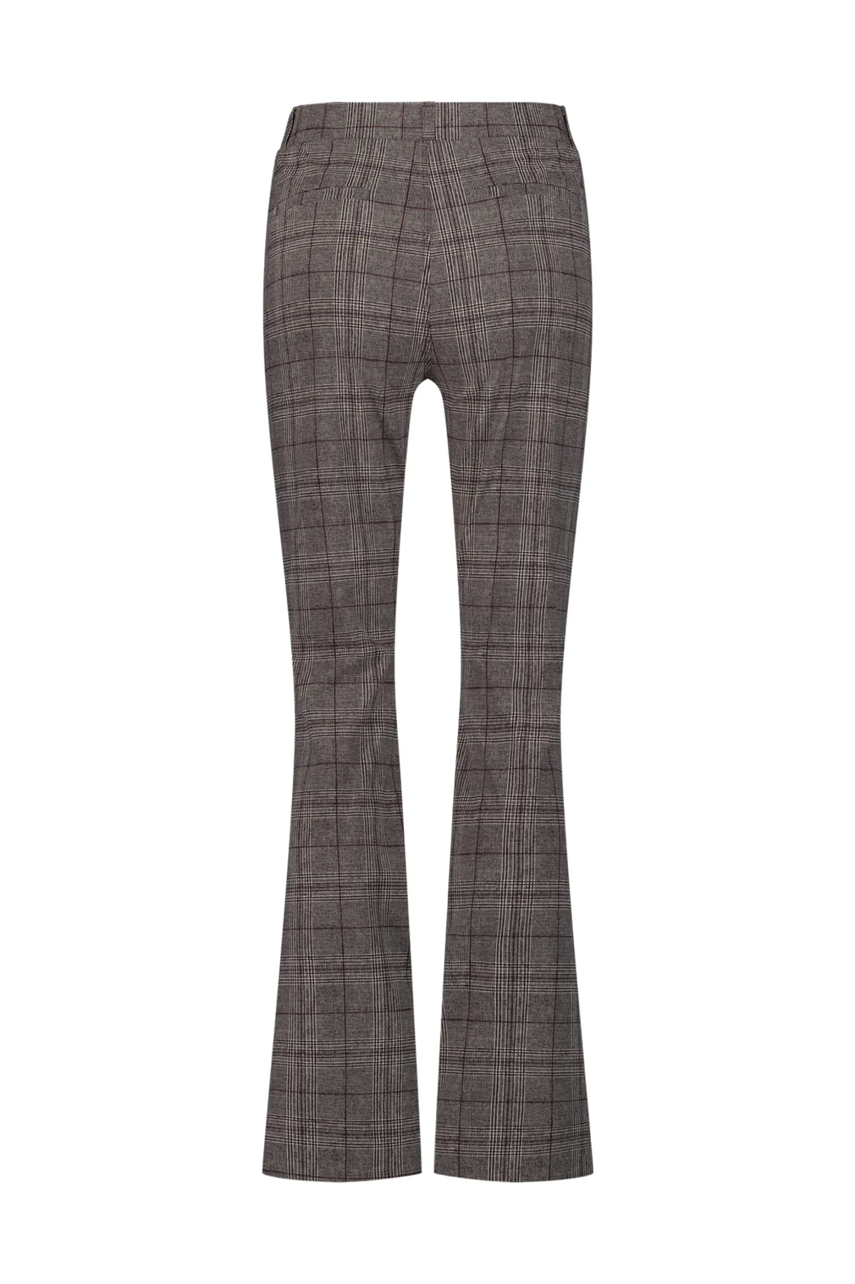 Flair check trousers - merlot/kit