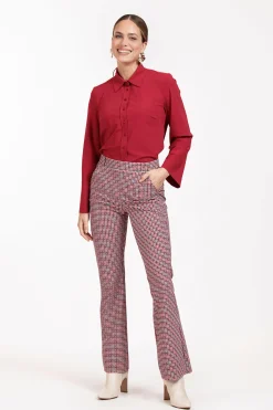 Flair check trousers - multi color