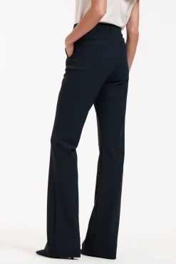 Flair LONG bonded rib trousers - dark blue