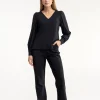 Flair LONG bonded trousers - black