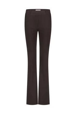 Flair LONG bonded trousers - espresso