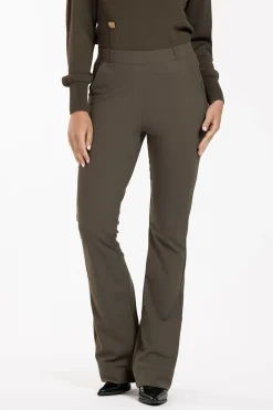 Flair LONG bonded trousers - new army