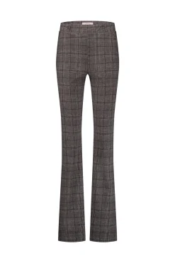 Flair LONG check trousers - merlot/kit