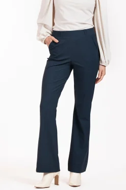 Flair mini check trousers - dark blue/black