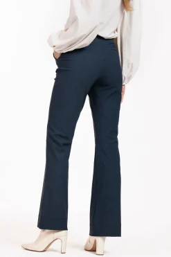 Flair mini check trousers - dark blue/black