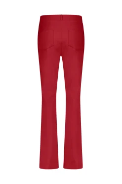 Galla bonded trousers - dark red