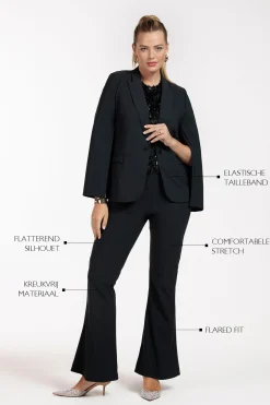 Ginger flair trousers - black