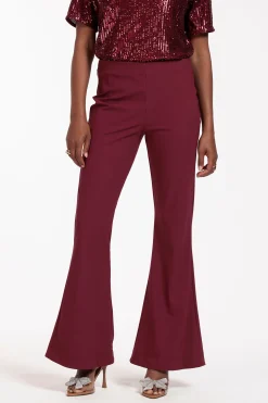 Ginger flair trousers - merlot