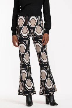 Ginger graphic flair trousers - multi color