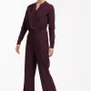 Grazia ls jumpsuit - blackberry
