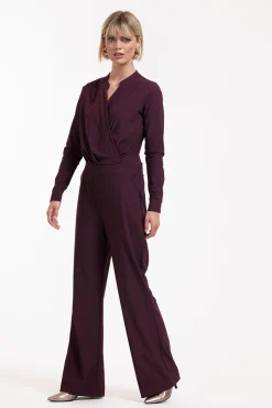 Grazia ls jumpsuit - blackberry