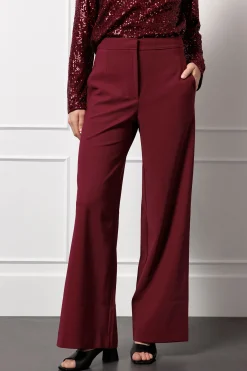 Holly bonded trousers - merlot