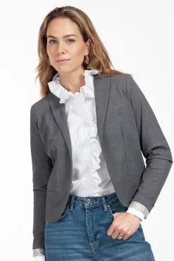 Idani grey melee blazer - grey melange