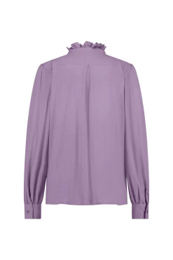 Idetta ruffle blouse - lila