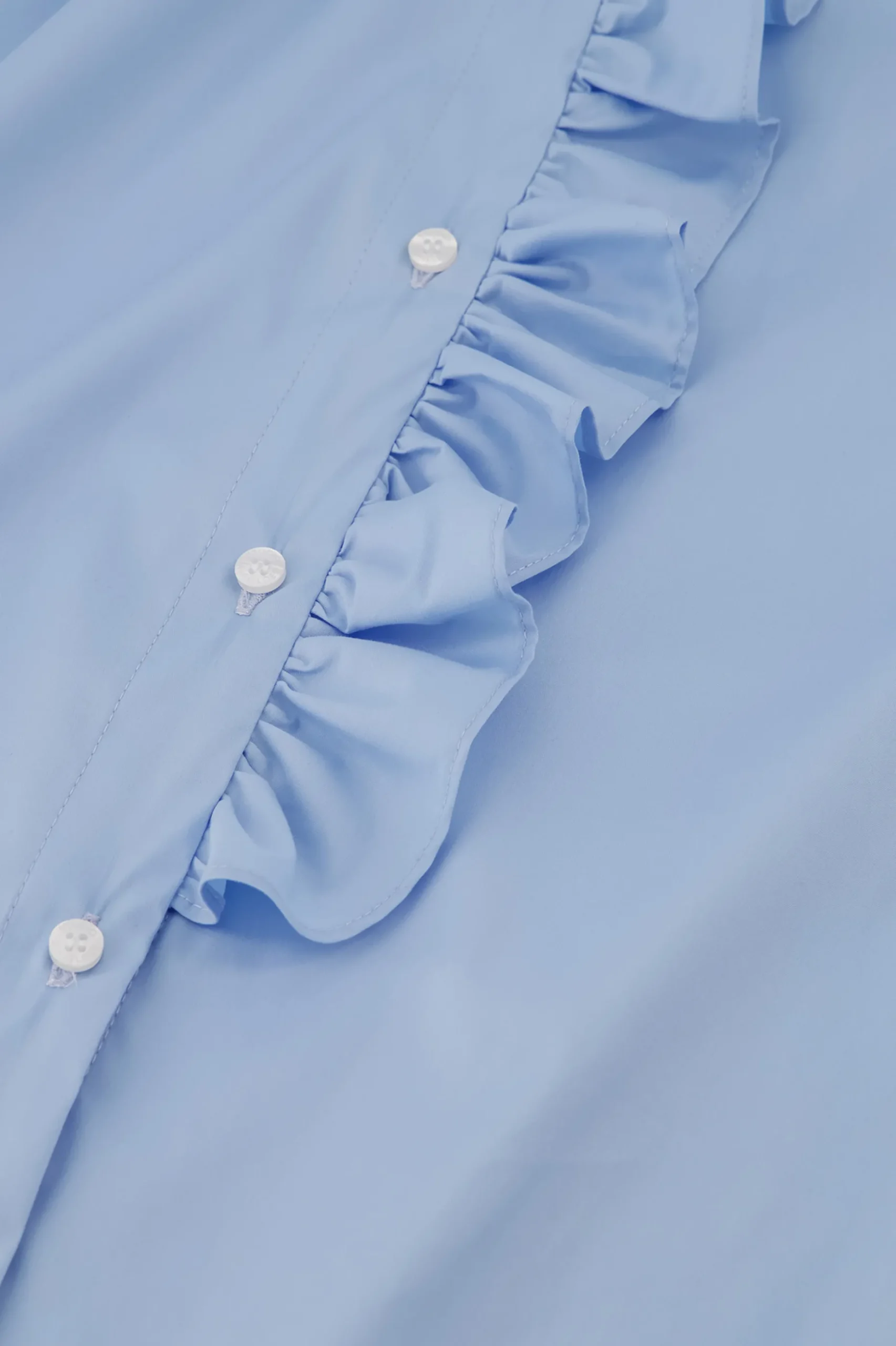 Idette poplin blouse - light blue