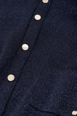 Imke lurex cardigan - dark blue